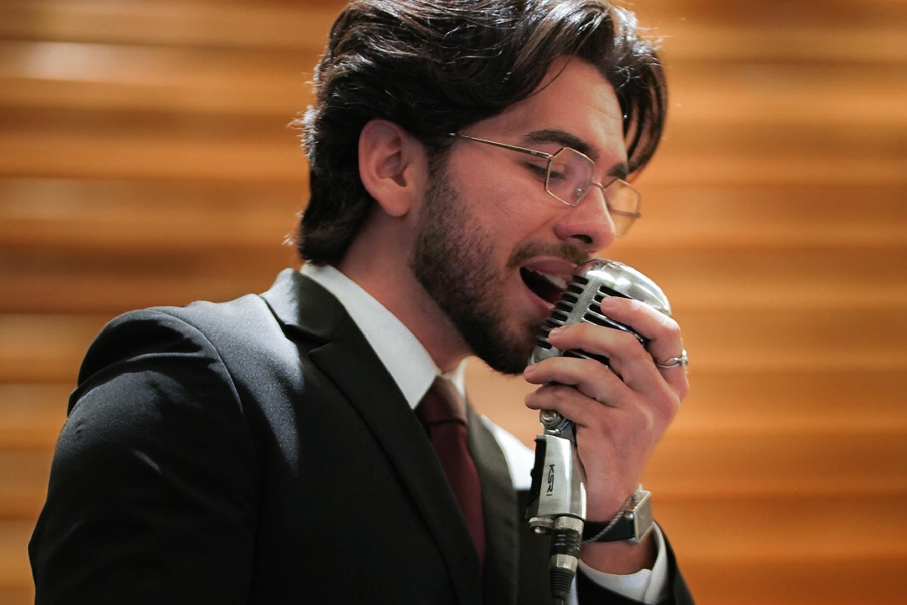 Microfone no palco